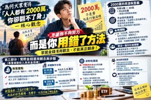 Read more about the article 其實人人都有 2000 萬，但為什麼你卻翻不了身？