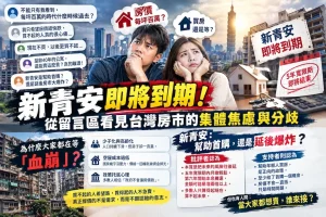 Read more about the article 新青安7/31即將退場！解析三大垃圾房產風險與新青安政策爭議