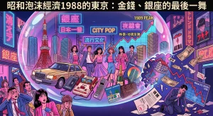 Read more about the article 昭和泡沫經濟1988的東京：金錢、銀座的最後一舞
