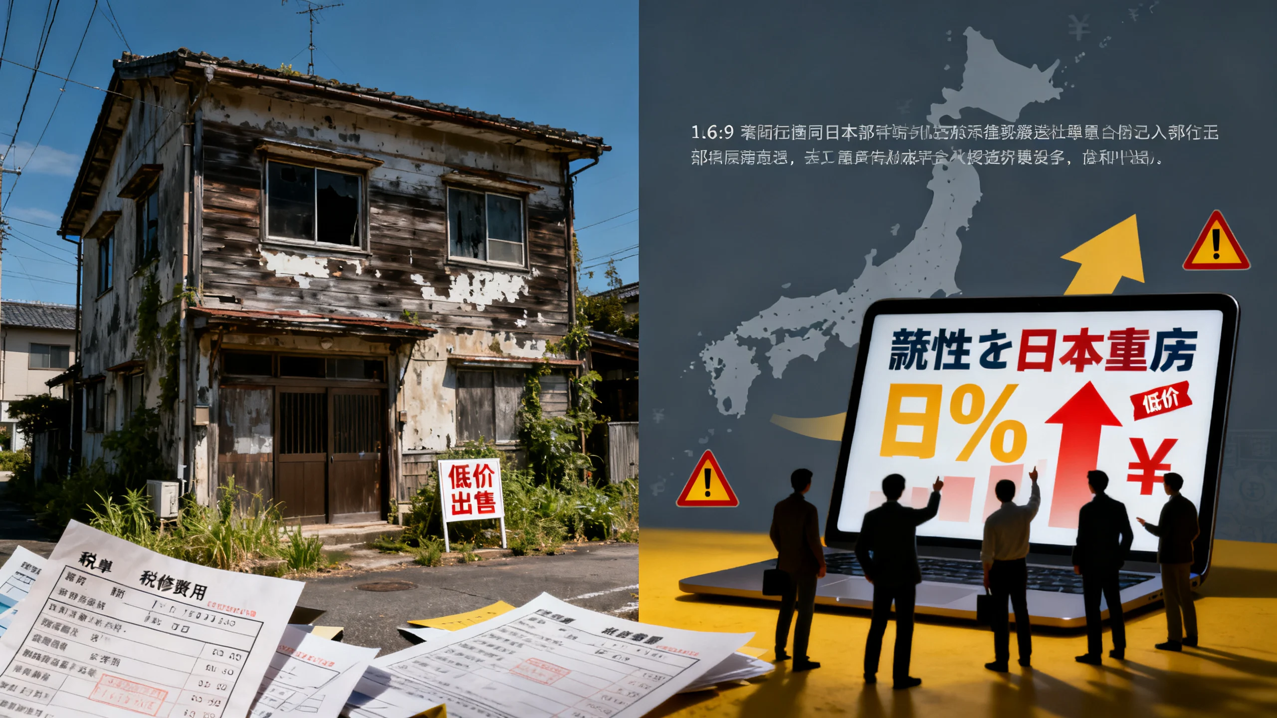 You are currently viewing 不動產變負動產！日本賣不掉，送人也不要的房子，居然華人瘋搶？哪裡出問題？