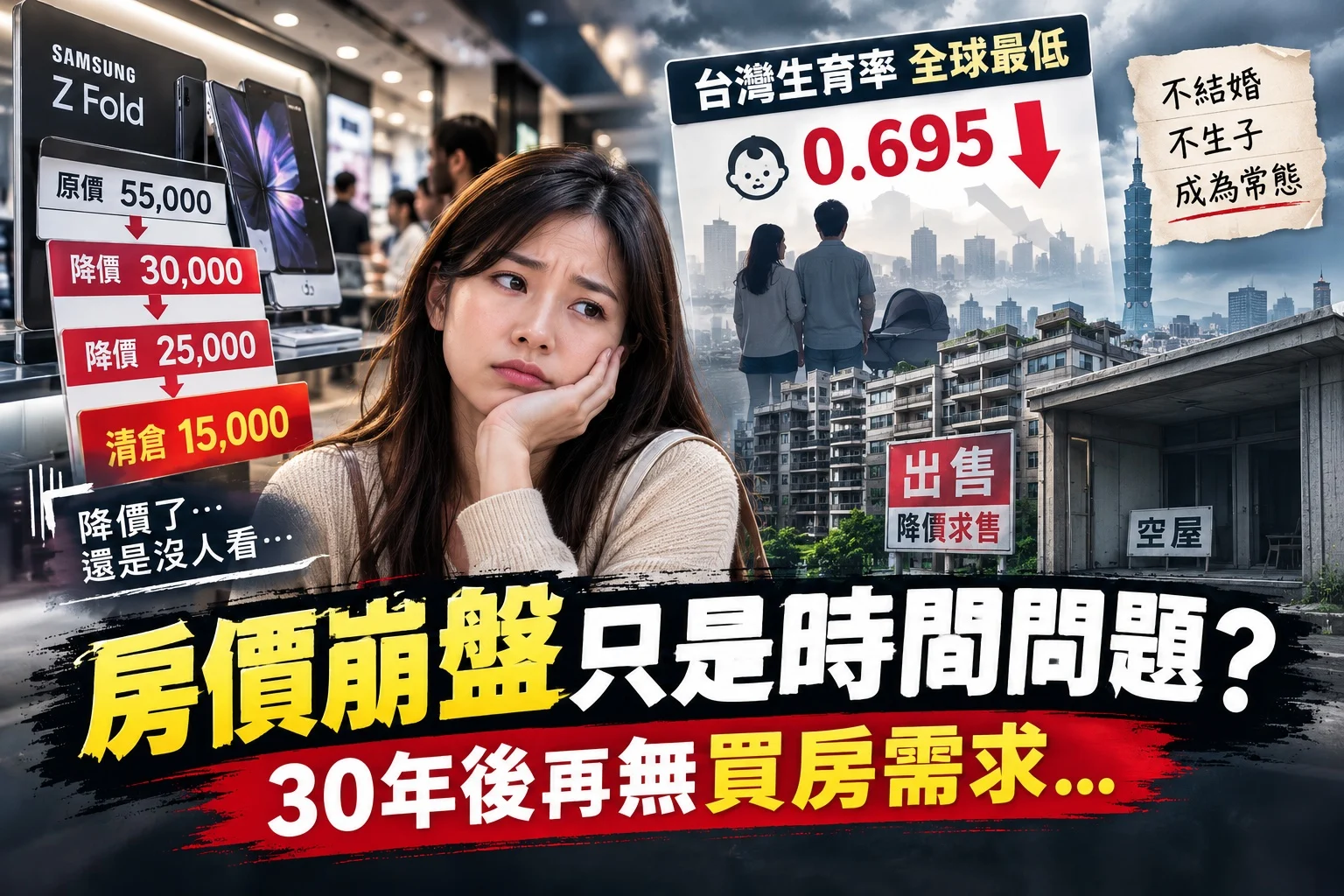 Read more about the article 少子化房價會崩盤嗎？從結婚率暴跌看 2026-2030 台灣房市趨勢與買賣屋策略